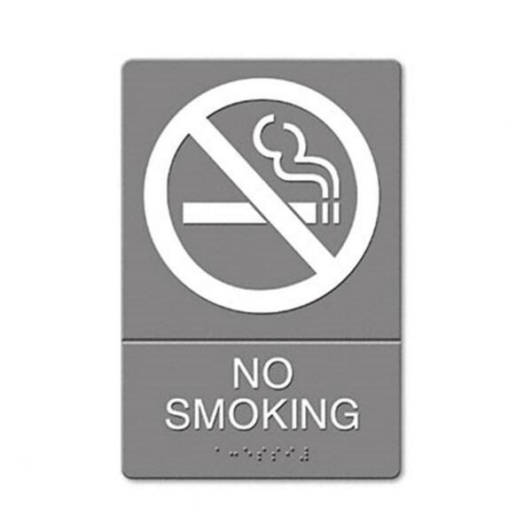 Us Stamp & Sign ADA Prohibition Sign No Smoking Symbol with Tactile Graphic Molded Plastic 6 x 9 4813